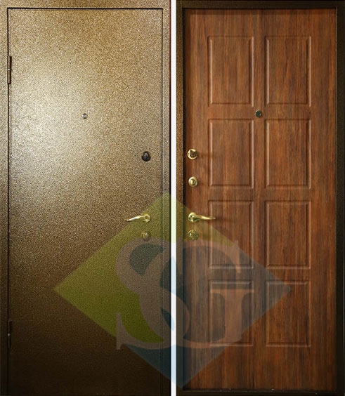 Дверь порошковое напыление и МДФ ПВХ (10 мм) 05