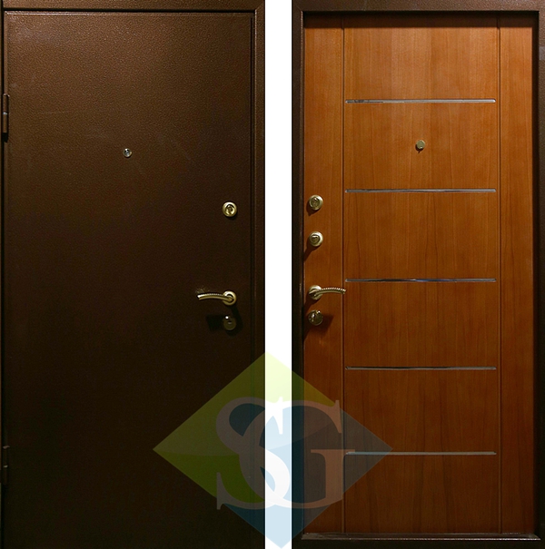 Дверь порошковое напыление и МДФ ПВХ (10 мм) 09