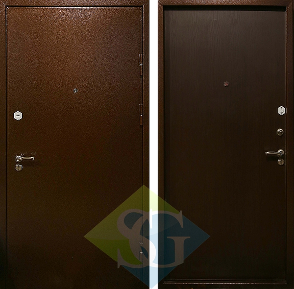 Дверь порошковое напыление и МДФ шпон (10 мм) 07