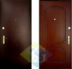 Дверь порошковое напыление с лаком и МДФ ПВХ (10 мм) 02