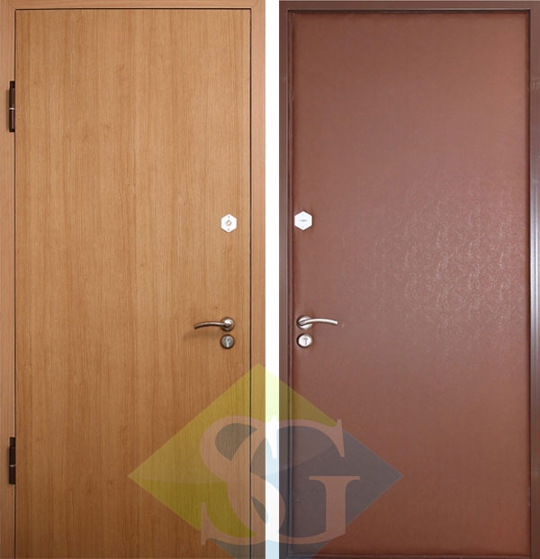 Дверь МДФ (ПВХ 10 мм ) и винилискожа (Россия)