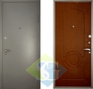 Дверь порошковое напыление с лаком и МДФ ПВХ (10 мм) 01