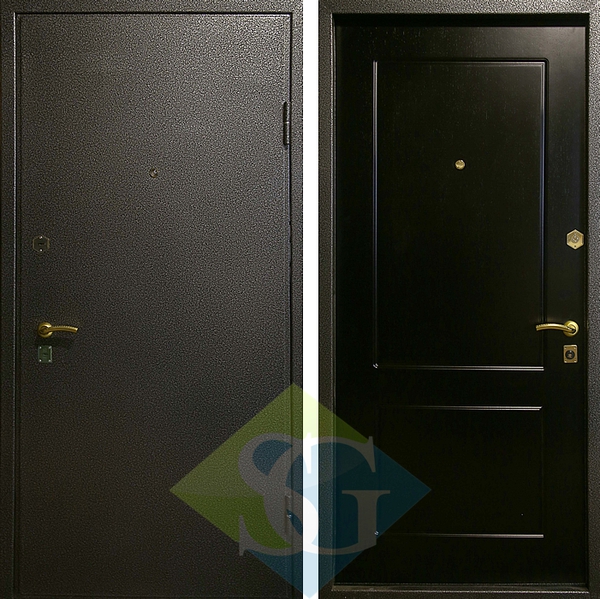 Дверь порошковое напыление с лаком и МДФ шпон (10 мм) 05