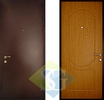 Дверь порошковое напыление с лаком и МДФ шпон (10 мм) 01