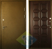 Дверь порошковое напыление с лаком и МДФ шпон (10 мм) 07 с рисунком