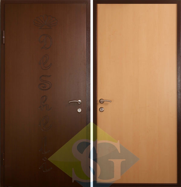 Дверь МДФ (ПВХ 10 мм) и ламинат