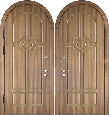 Арочная дверь № 12 с МДФ шпон с двух сторон