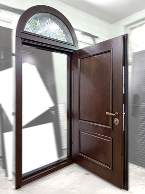 Арочная дверь с витражным оформлением «Tiffany»