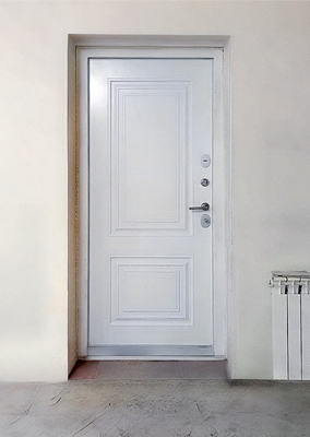 Белая входная дверь