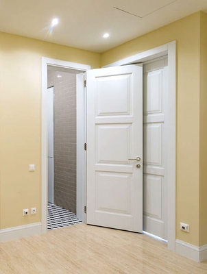 Одинаковые входные и межкомнатные двери в квартире