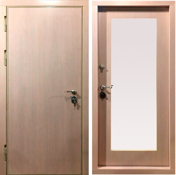Дверь с МДФ и стеклопакетом