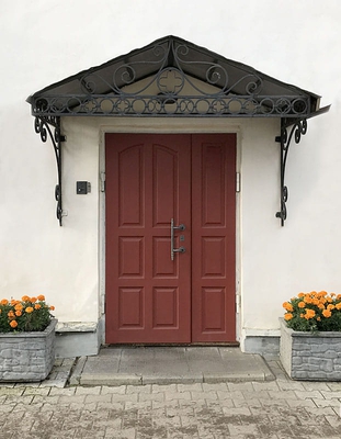 Дверь с декоративной панелью