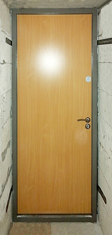 Дверь с ламинатом, фото изнутри (г. Истра)