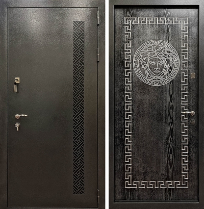Изготовление квартирной двери на заказ – лазерная резка, фрезерованный рисунок на МДФ