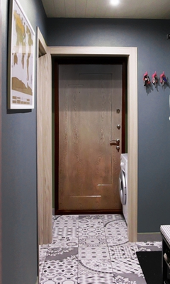 Дверь в квартиру, фото изнутри (м-н Сходня, пер. Чапаевский 2-й, 8)