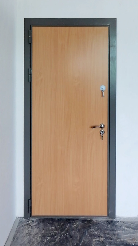 Дверь в квартиру, фото внешней стороны (г. Истра)