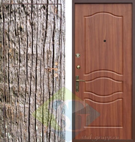 Дверь порошковое напыление с лаком с фотопленкой и МДФ (10 мм)