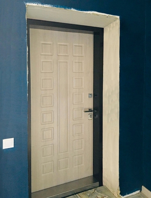 МДФ дверь с терморазрывом, вид из помещения