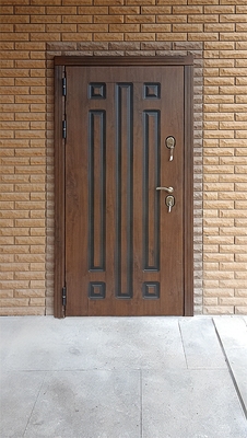 Металлическая дверь в коттедже