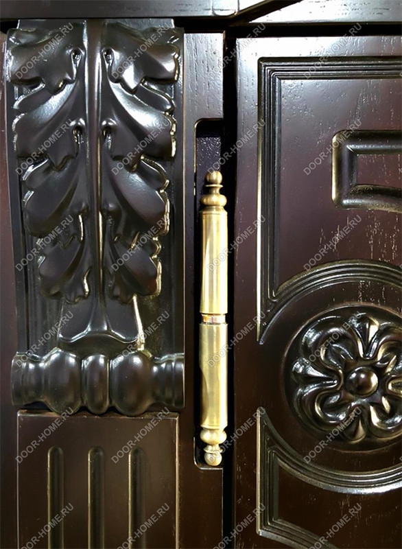 Металлическая дверь с отделкой из дерева. Как называются вставки наподобие дверей.