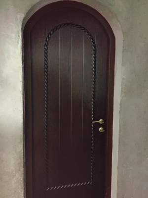 Одностворчатая арочная дверь
