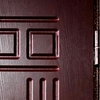 Дверь МДФ ПВХ с двух сторон (со стеклом и ковкой)