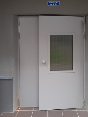 Подъездная дверь с внешней стороны (ЖК «Квартал Лукино», г. Балашиха)