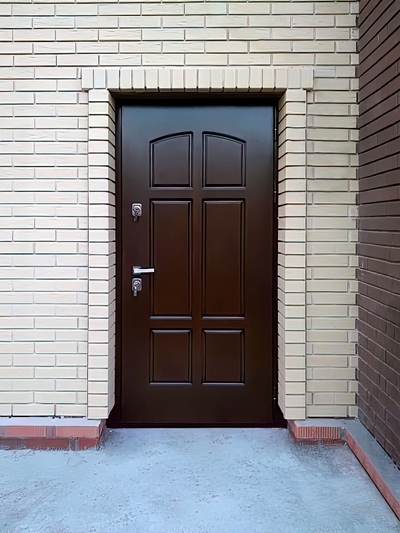 Пример установки дверей для частного дома — коттеджный поселок «Смородинка»