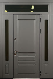 Дверь МДФ с остекленной фрамугой
